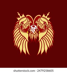 King Eagle Football Logo Design