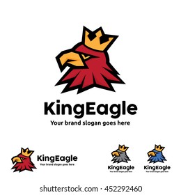 King Eagle Logo Template for Sport and Outdoor Business