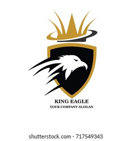 King Eagle logo,Eagle Logo,Vector logo template