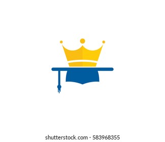 King Education Logo Design Element