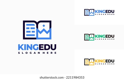 King Education logo designs concept vector, Education logo designs symbol