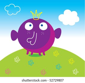 king elephant in garden tag