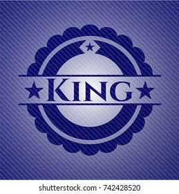 King emblem with jean high quality background