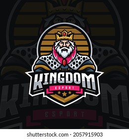 King Esport Logo Design Illustration For Gaming Club	