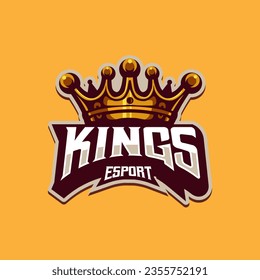 King esport logo design illustration vector