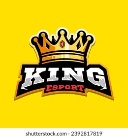 King esport logo design vector