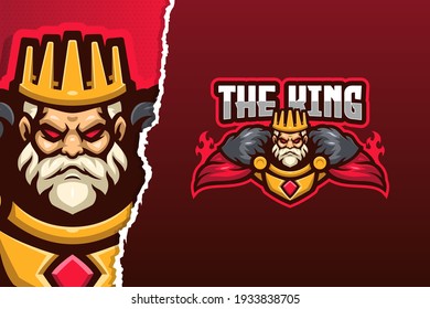 The King E-sport Logo Template