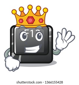 King f12 button installed on cartoon computer