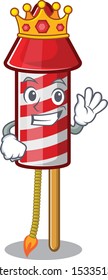 King fireworks rocket on in the cartoon