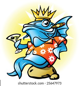 King Fish vector