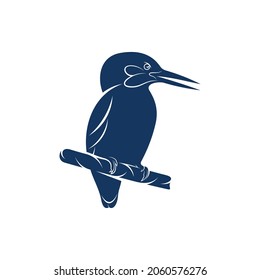 King fisher bird vector illustration design concept. creative design