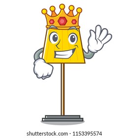 King floor lamp mascot cartoon