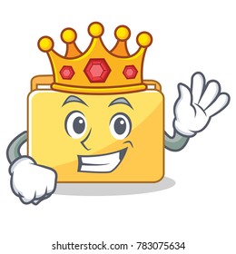 King folder character cartoon style
