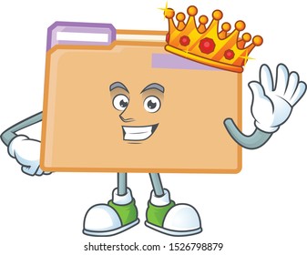 King folder data isolated on white background