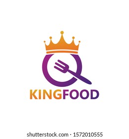 King Food Logo Template Design
