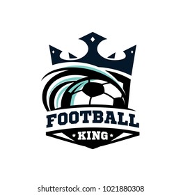 King Football Ball Logo