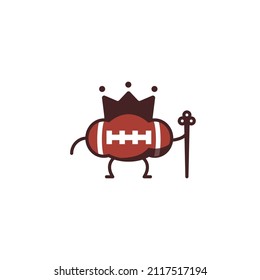 King Football Logo for any sport team or mascot team.
