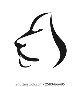 King of forest, lion logo design, vector, silhouette, abstract, predator, vector, animal, lion, illustration, design, icon, isolated, african, art, graphic, paint, symbol, wildlife, king