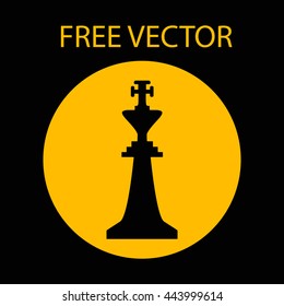 king free vector style flat