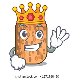 King fried tempeh on the mascot plate