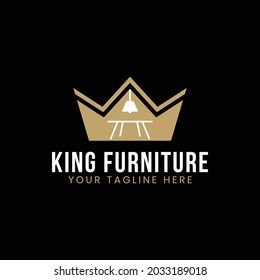 King Furniture Logo Design Template