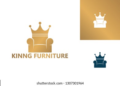 King Furniture Logo Template Design Vector, Emblem, Design Concept, Creative Symbol, Icon