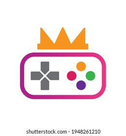 King Game Logo Design Element
