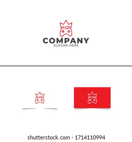 Plantilla de diseño del logotipo de King Gamers