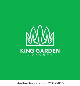 King garden logo design concept