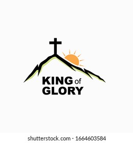 King of Glory Christian design for tshirt or icon design