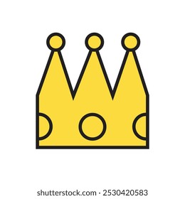 king gold crown vector icon