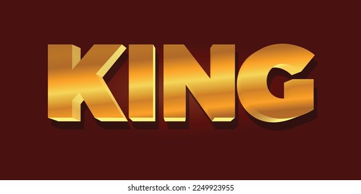 Texto de oro rey sobre fondo oscuro.