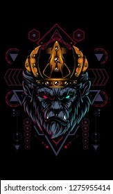 King of Gorilla sacred geometry