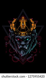 King of Gorilla sacred geometry