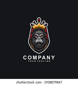 king gorilla sport logo design