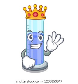 King graduated cylinder on for cartoon trial