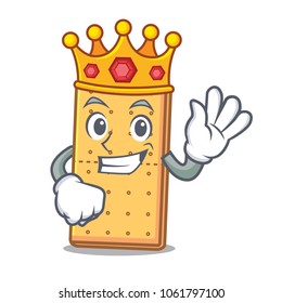 King Graham Cookies Mascot Cartoon