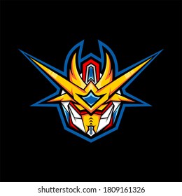 King Gundam Robot Esport logo svg