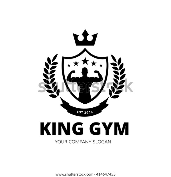 King Gym Fitness Logo Template Signs Symbols Sports Recreation