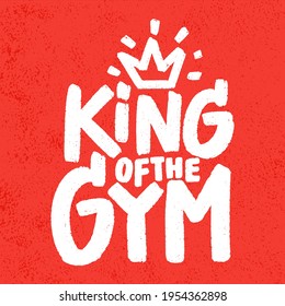 Rey del GIMNASIO. Grabación manuscrita de vectores.