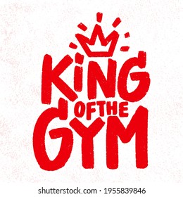 Rey del GIMNASIO. Grabación manuscrita de vectores.