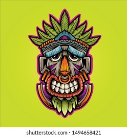 KING HAPPY MASK VECTOR ART