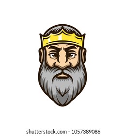 King head sports logo mascot