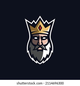 King head sports style logo mascot