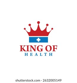 King Of Health Logo Vector Simple Design