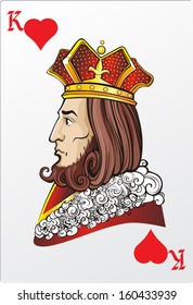 King Of Heart. Deck Romantic Graphics Cards