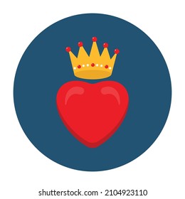 King Heart vector icon Which Can Easily Modify Or Edit 