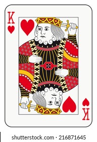 King of hearts playing card