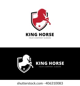 King Horse Logo Template
