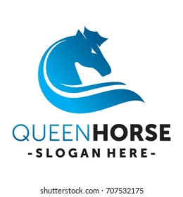 King Horse Logo Vector